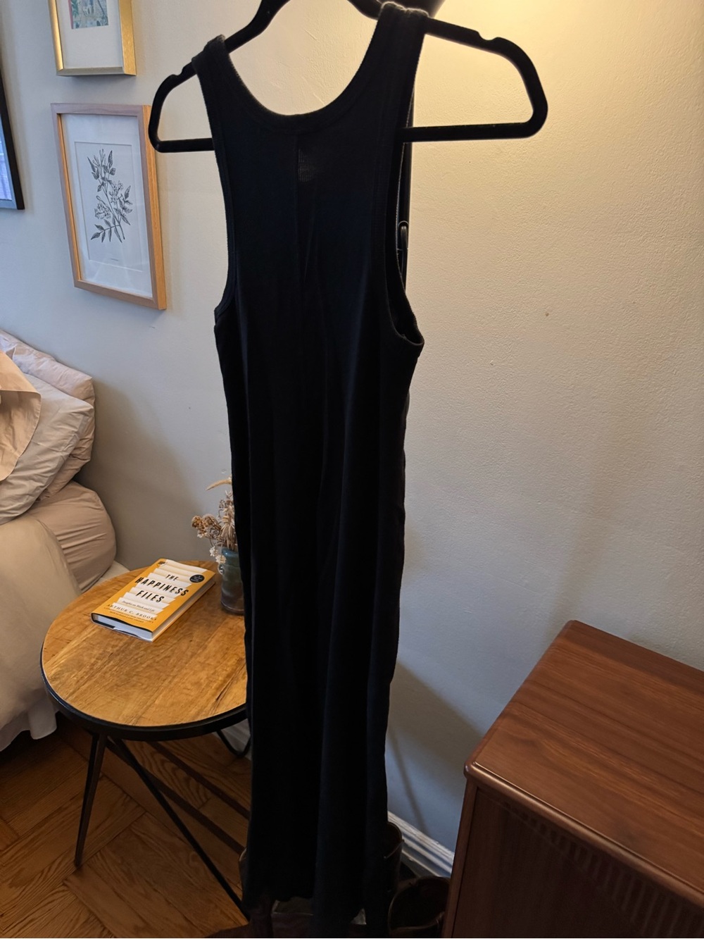AYR Black Ribbed Tank Maxi Dress